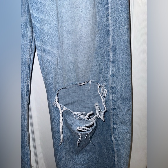 american eagle super high-rise baggy wide leg jeans - 8 short - Picture 4 of 14